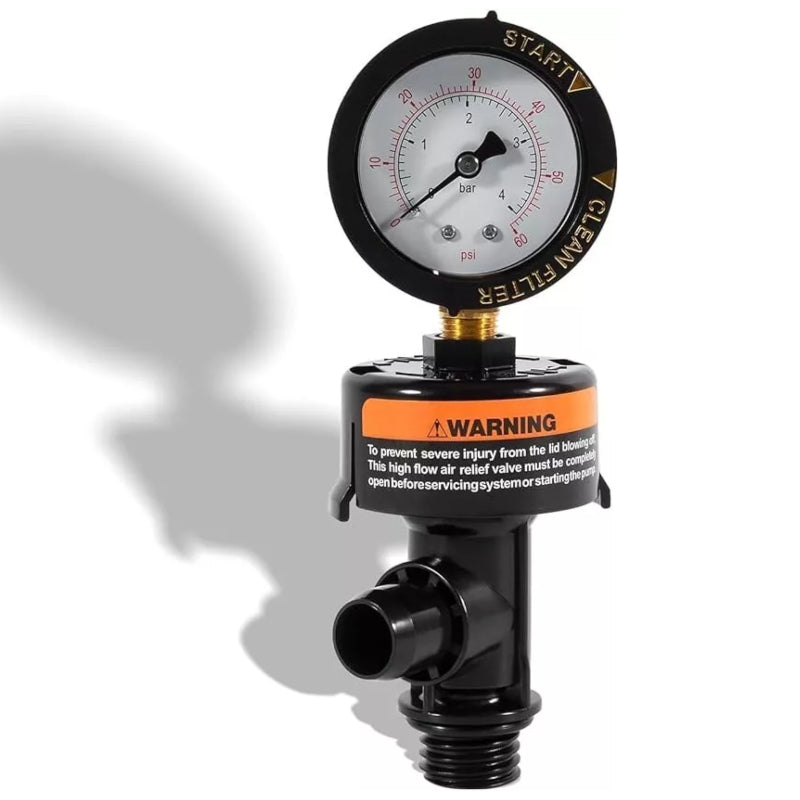 Air-Relief-Valve-and-Pressure-Gauge