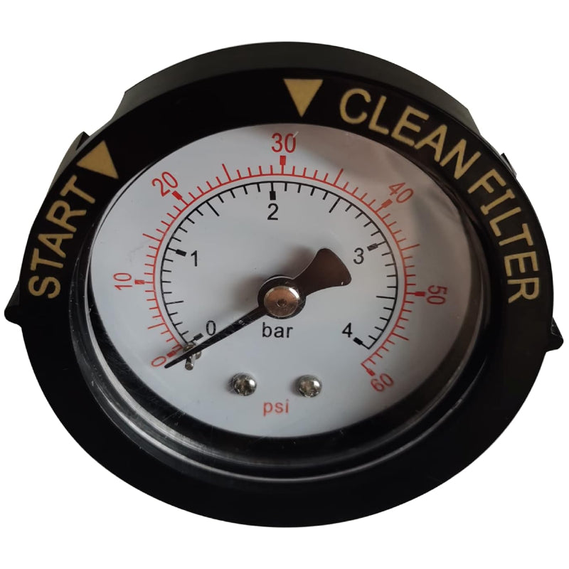 2" Dry & Utility Pressure Gauge 0-60 PSI for Pool Spa Aquarium Valve Filters 1/4" NPT Center Back Mount